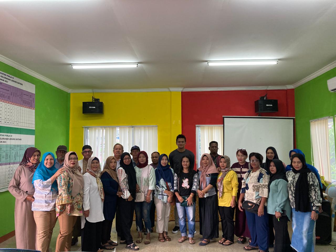 Kegiatan Silaturahmi Tim Volly dan Kasti Kelurahan Lesung Batang